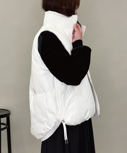 ZMJAE55160 al'aise modulation ドロストジップアップダウンベスト