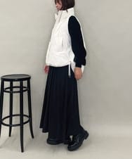 ZMJAE55160 al'aise modulation(アレーズモジュレーション) ドロストジップアップダウンベスト ホワイト