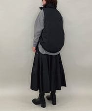 ZMJAE55160 al'aise modulation(アレーズモジュレーション) ドロストジップアップダウンベスト ブラック