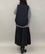 ZMJAE55160 al'aise modulation(アレーズモジュレーション) ドロストジップアップダウンベスト ブラック