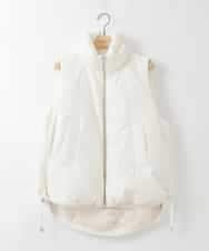 ZMJAE55160 al'aise modulation(アレーズモジュレーション) ドロストジップアップダウンベスト ホワイト