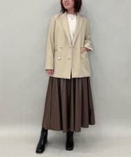 ZMJAE56180 al'aise modulation(アレーズモジュレーション) ダブルブレストジャケット ベージュ