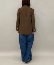 ZMJAE56180 al'aise modulation(アレーズモジュレーション) ダブルブレストジャケット ブラウン