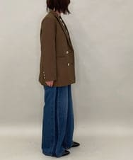 ZMJAE56180 al'aise modulation(アレーズモジュレーション) ダブルブレストジャケット ブラウン