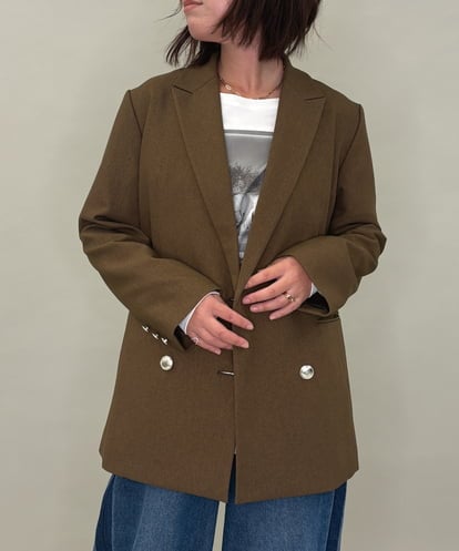 ZMJAE56180 al'aise modulation ダブルブレストジャケット