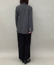 ZMJAE56180 al'aise modulation(アレーズモジュレーション) ダブルブレストジャケット ダークグレー