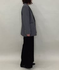 ZMJAE56180 al'aise modulation(アレーズモジュレーション) ダブルブレストジャケット ダークグレー