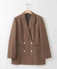 ZMJAE56180 al'aise modulation(アレーズモジュレーション) ダブルブレストジャケット ブラウン