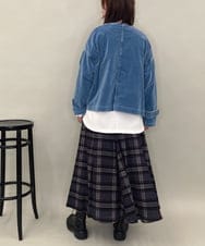 ZMJAE57200 al'aise modulation(アレーズモジュレーション) デニムカラーノーカラーデザインジャケット ライトブルー