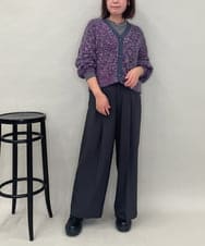 ZMJAE57200 al'aise modulation(アレーズモジュレーション) デニムカラーノーカラーデザインジャケット ライトブルー