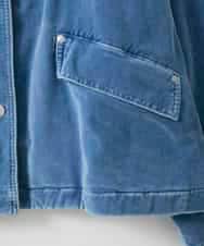 ZMJAE57200 al'aise modulation(アレーズモジュレーション) デニムカラーノーカラーデザインジャケット ライトブルー