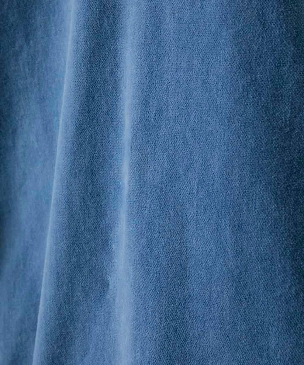 ZMJAE57200 al'aise modulation(アレーズモジュレーション) デニムカラーノーカラーデザインジャケット ライトブルー