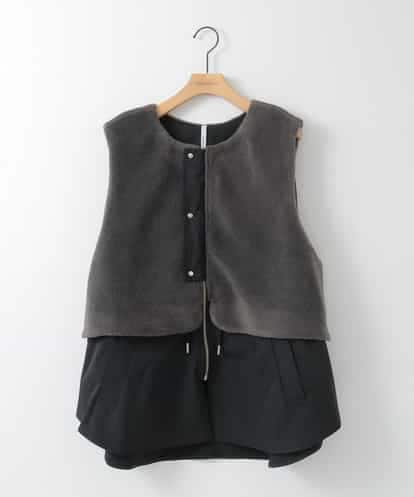 ZMJAE59170 al'aise modulation 異素材ジップアップベスト