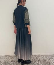 ZMJAE63145 al'aise modulation(アレーズモジュレーション) レースジョイントブルゾンシャツ カーキ