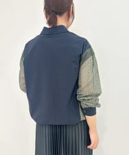 ZMJAE63145 al'aise modulation(アレーズモジュレーション) レースジョイントブルゾンシャツ カーキ