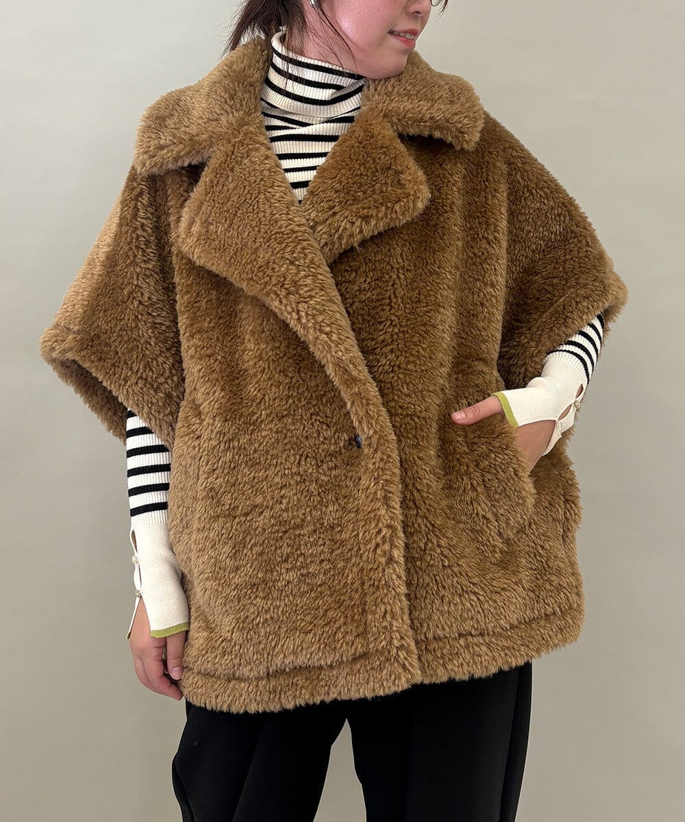 ZMJAE64280 al'aise modulation ファーケープジャケット