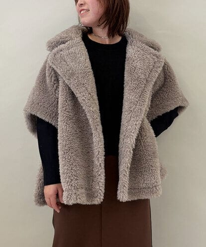 ZMJAE64280 al'aise modulation ファーケープジャケット