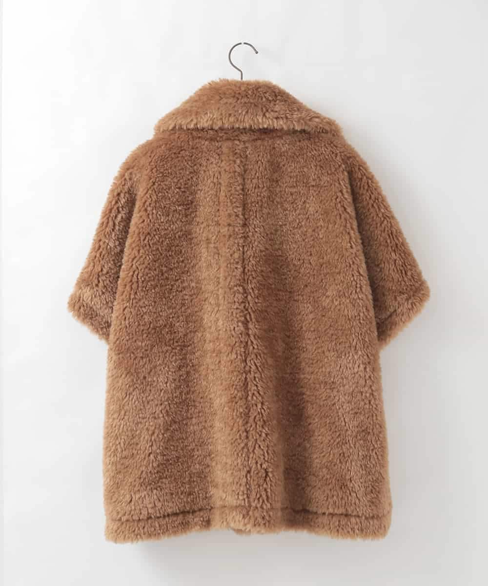 ZMJAE64280 al'aise modulation(アレーズモジュレーション) ファーケープジャケット ベージュ