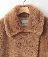 ZMJAE64280 al'aise modulation(アレーズモジュレーション) ファーケープジャケット ベージュ