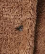 ZMJAE64280 al'aise modulation(アレーズモジュレーション) ファーケープジャケット ベージュ