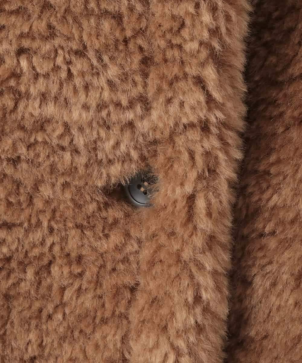 ZMJAE64280 al'aise modulation(アレーズモジュレーション) ファーケープジャケット ベージュ