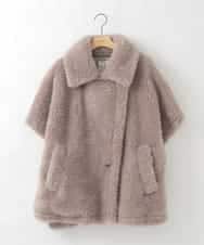 ZMJAE64280 al'aise modulation(アレーズモジュレーション) ファーケープジャケット グレー