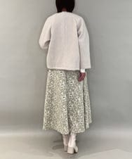 ZMJAE65180 al'aise modulation(アレーズモジュレーション) 【日本製】ブークレノーカラーコート アイボリー