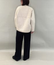 ZMJAE67200 al'aise modulation(アレーズモジュレーション) 【2WAY】リバーシブルノーカラーショートコート ベージュ