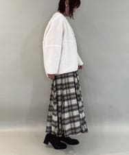 ZMJAE67200 al'aise modulation(アレーズモジュレーション) 【2WAY】リバーシブルノーカラーショートコート ホワイト