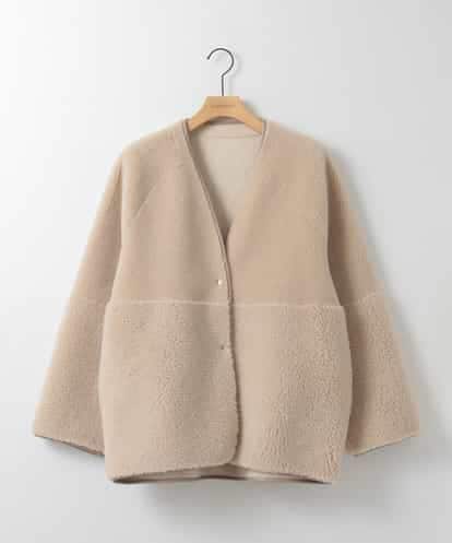 ZMJAE67200 al'aise modulation 【2WAY】リバーシブルノーカラーショートコート