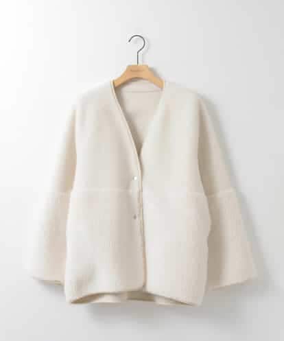 ZMJAE67200 al'aise modulation 【2WAY】リバーシブルノーカラーショートコート