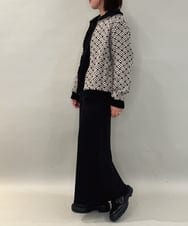 ZMJAE69268 al'aise modulation(アレーズモジュレーション) リブジョイントニットジャケット ベージュ