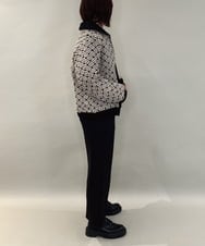 ZMJAE69268 al'aise modulation(アレーズモジュレーション) リブジョイントニットジャケット ベージュ