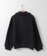 ZMJAE69268 al'aise modulation(アレーズモジュレーション) リブジョイントニットジャケット ブラック