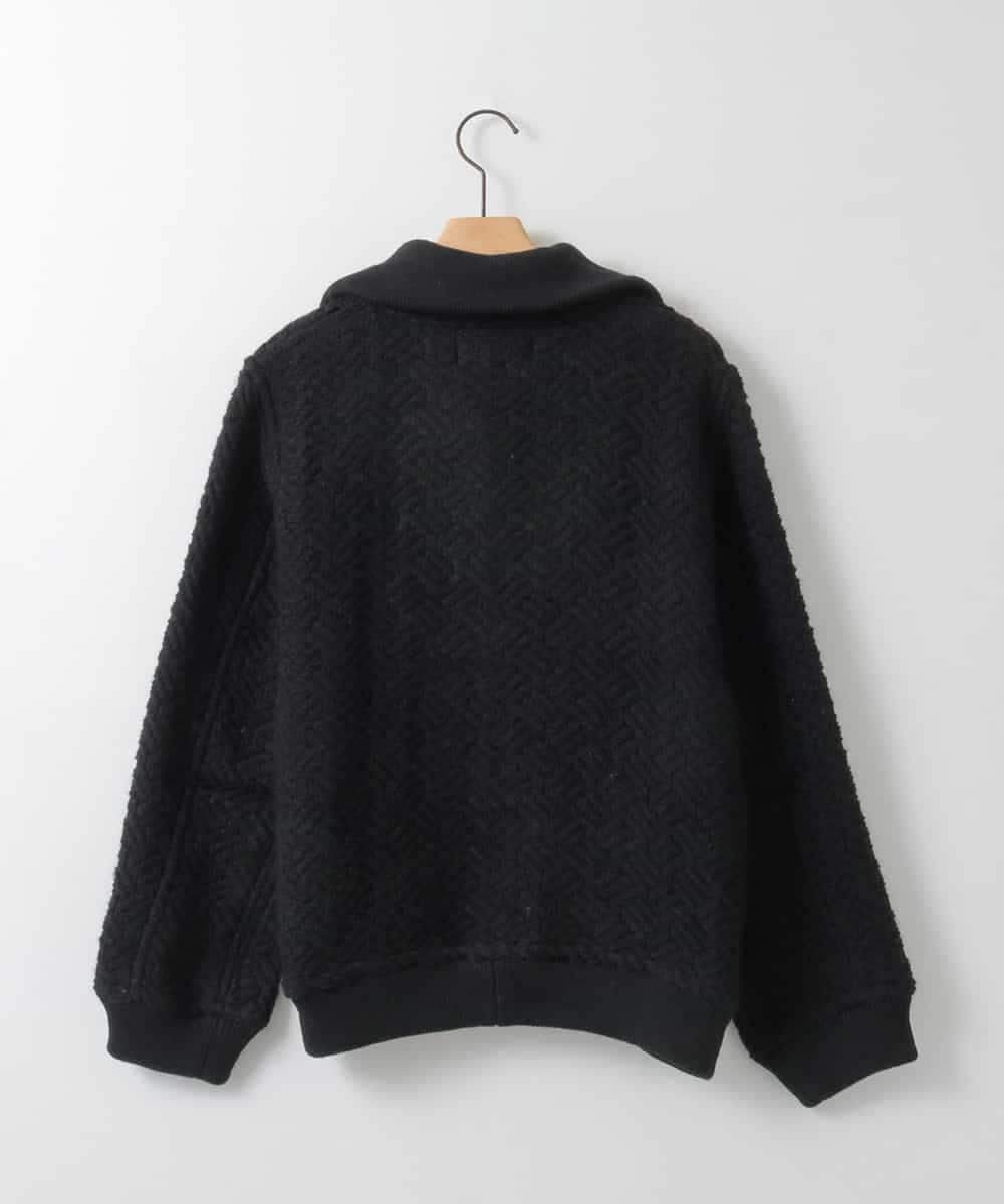 ZMJAE69268 al'aise modulation(アレーズモジュレーション) リブジョイントニットジャケット ブラック