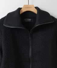 ZMJAE69268 al'aise modulation(アレーズモジュレーション) リブジョイントニットジャケット ブラック