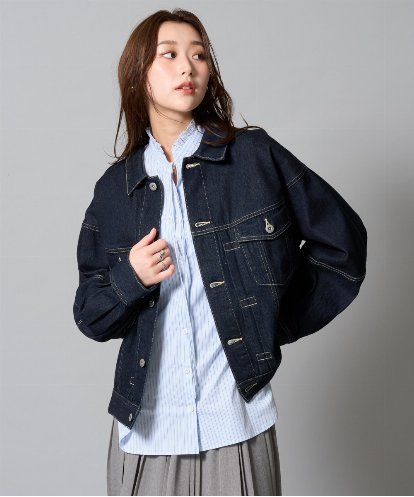 ZMJAH46168 al'aise modulation タックデザインデニムジャケット