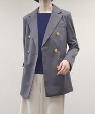 ZMJAT21270 al'aise modulation(アレーズモジュレーション) ダブルブレストジャケット グレー