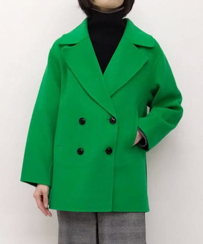 ZMJAT43380 al'aise modulation メルトンショートコート