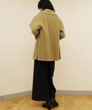 ZMJAT43380 al'aise modulation(アレーズモジュレーション) メルトンショートコート ブラウン