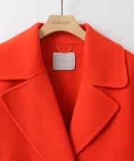 ZMJAT43380 al'aise modulation(アレーズモジュレーション) メルトンショートコート オレンジ