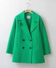 ZMJAT43380 al'aise modulation(アレーズモジュレーション) メルトンショートコート グリーン