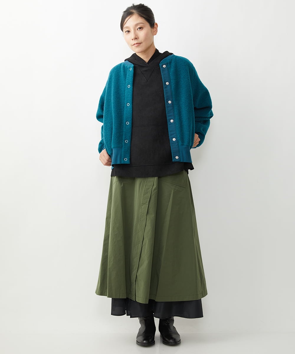 ZMJAT50220 al'aise modulation(アレーズモジュレーション) スライバーブルゾン グリーン