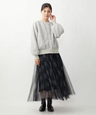 ZMJAT50220 al'aise modulation(アレーズモジュレーション) スライバーブルゾン ライトグレー