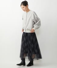 ZMJAT50220 al'aise modulation(アレーズモジュレーション) スライバーブルゾン ライトグレー