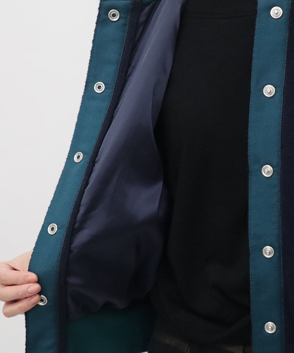 ZMJAT50220 al'aise modulation(アレーズモジュレーション) スライバーブルゾン ネイビー