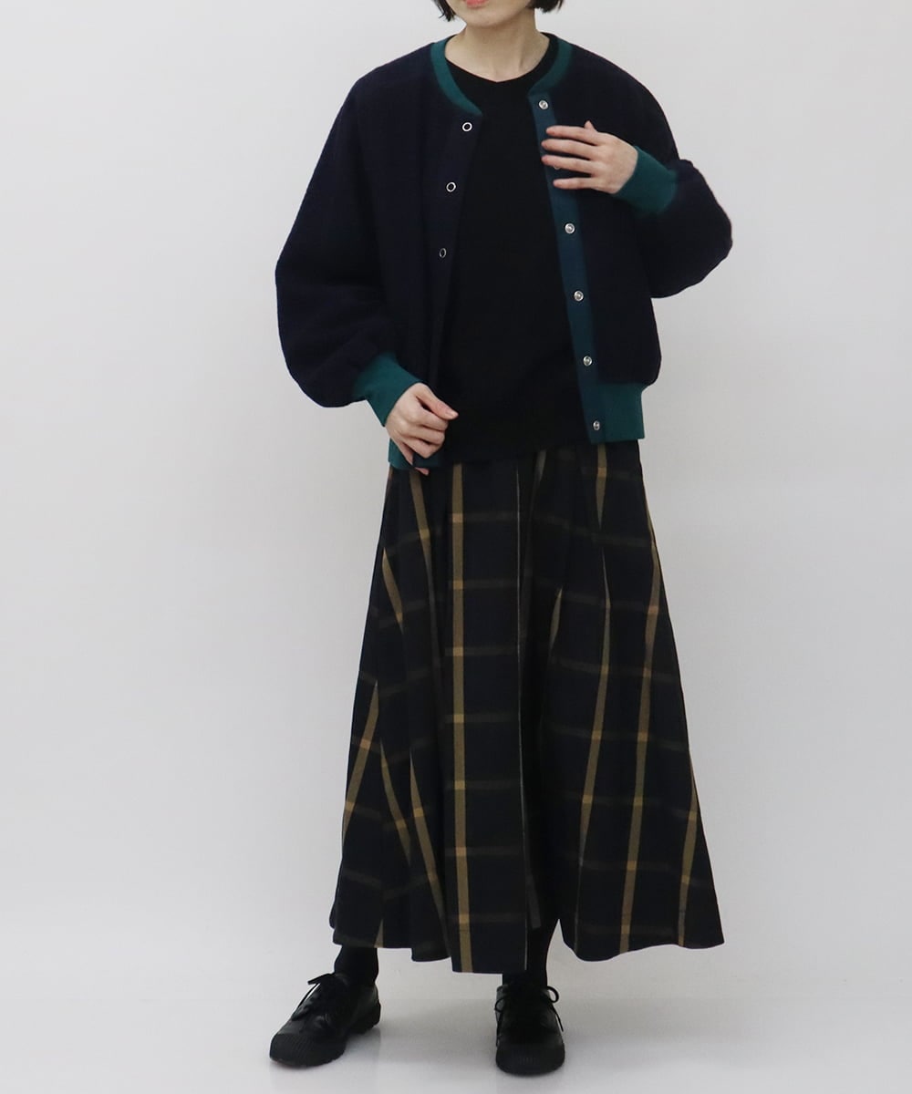 ZMJAT50220 al'aise modulation(アレーズモジュレーション) スライバーブルゾン ネイビー