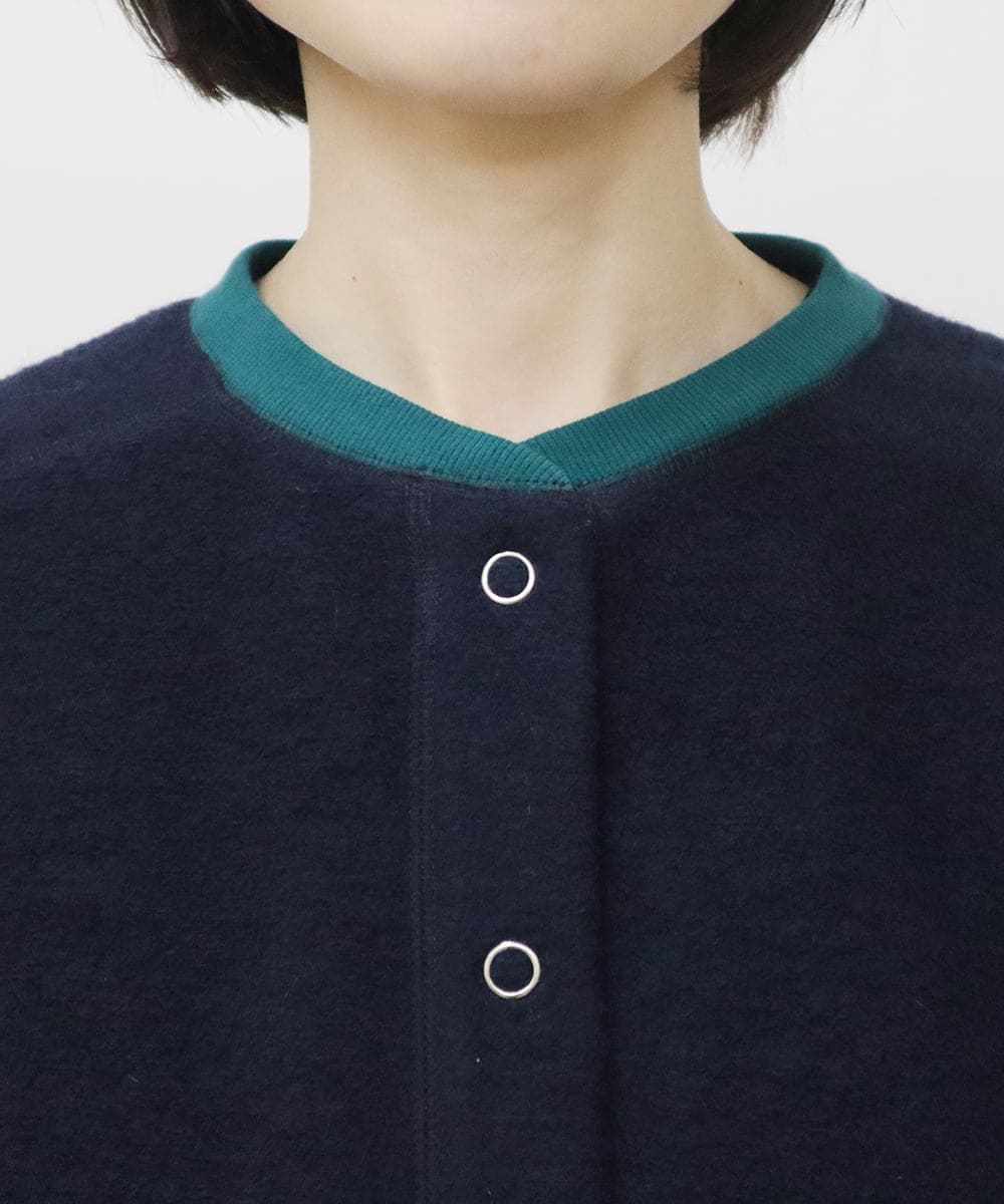 ZMJAT50220 al'aise modulation(アレーズモジュレーション) スライバーブルゾン ネイビー