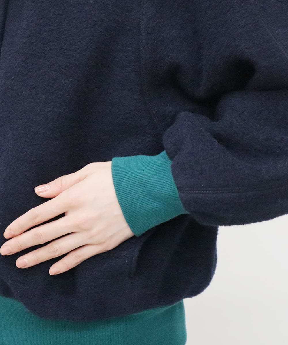 ZMJAT50220 al'aise modulation(アレーズモジュレーション) スライバーブルゾン ネイビー