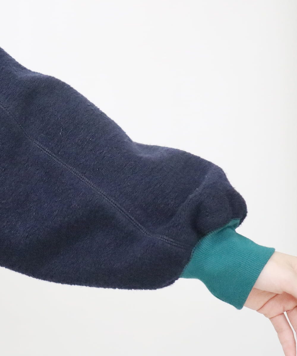 ZMJAT50220 al'aise modulation(アレーズモジュレーション) スライバーブルゾン ネイビー